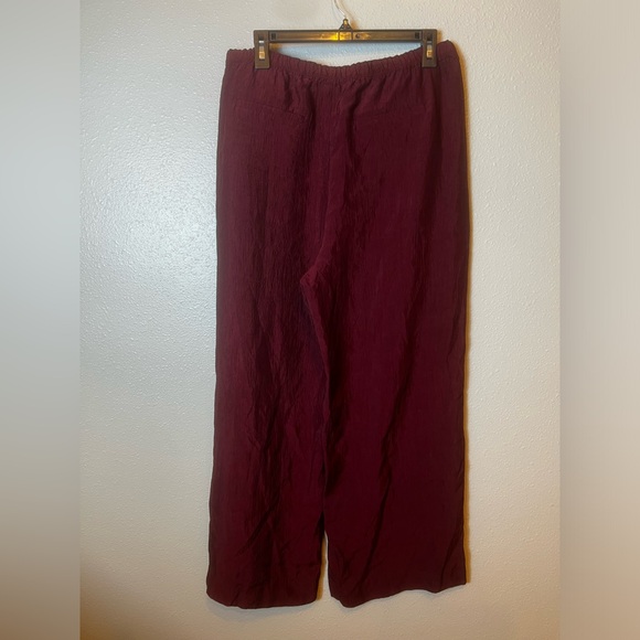 J Crew Stratus Pant in Textured Burgundy Size M - Picture 7 of 9